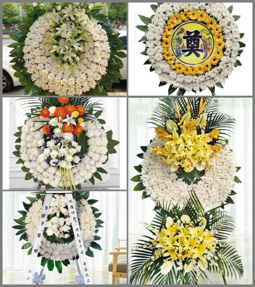 山东莱芜莱城区茶业口镇西圈村花圈速递